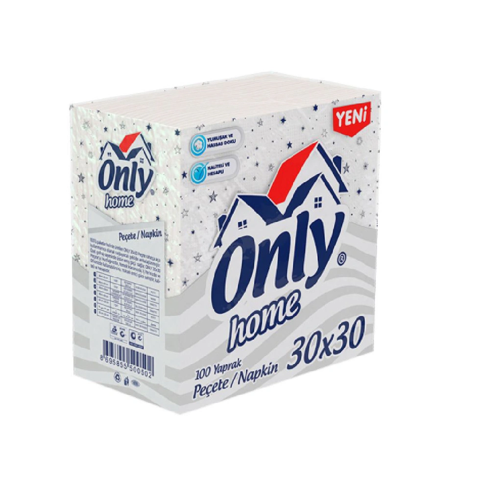 Yöntem Home Servis Peçetesi 30x30 (24'lü Koli)