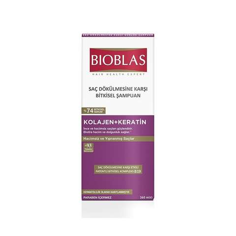 Saç Dökülmesine Karşı Collagen + Keratın (Çok İnce ve Hacimsiz Saçlar) 360 ml