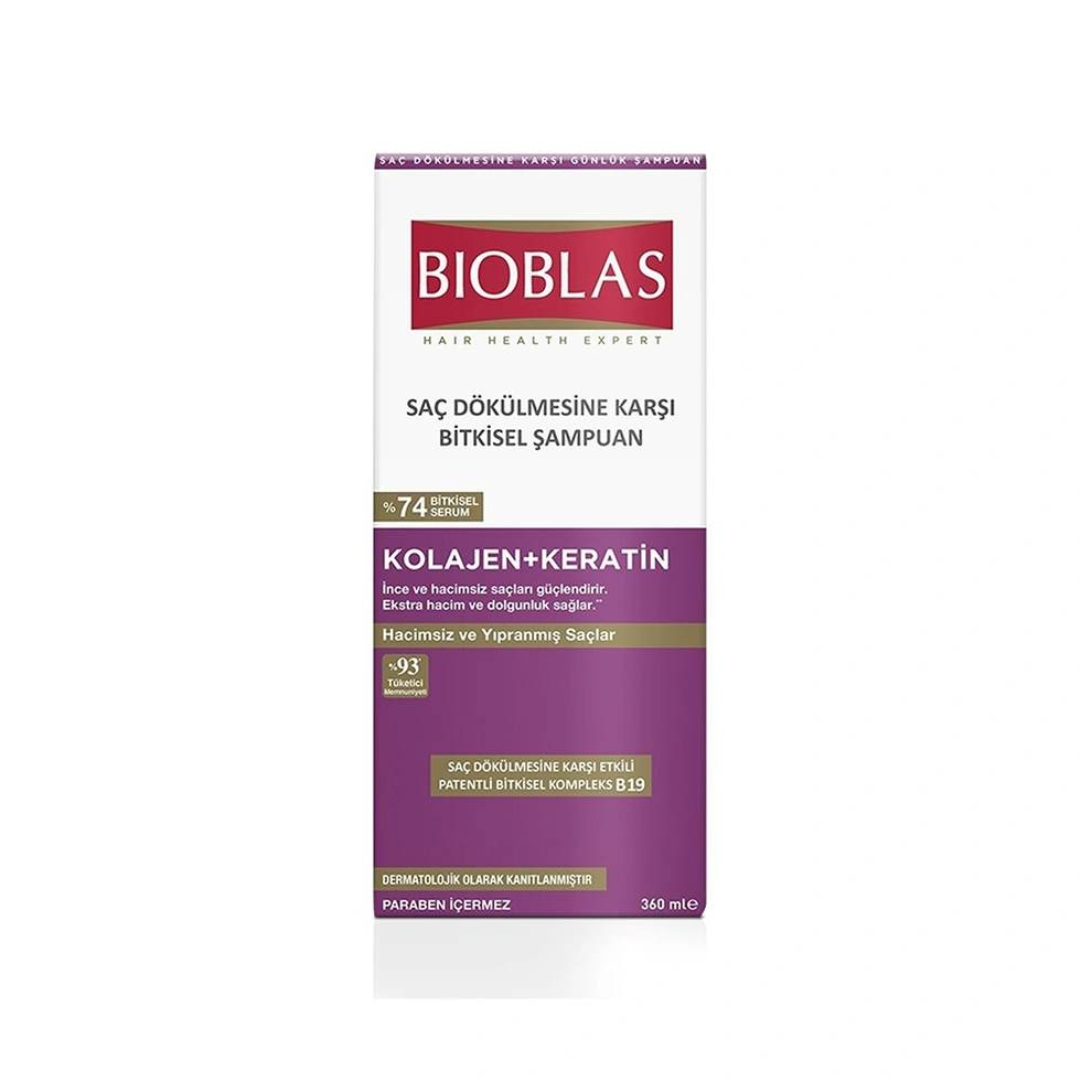 Saç Dökülmesine Karşı Collagen + Keratın (Çok İnce ve Hacimsiz Saçlar) 360 ml