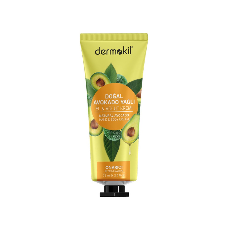 Avokado Yağlı El ve Vücut Kremi 75 ml (Tüm Cilt Tipleri)