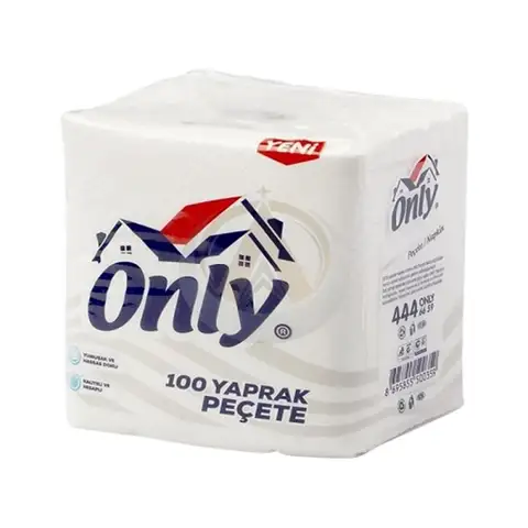 ( PEÇETE 100 LÜ (KARTON) ) PEÇETE 100'lü x 32 Paket 16 g/m² TEK KAT Kağıt Peçete