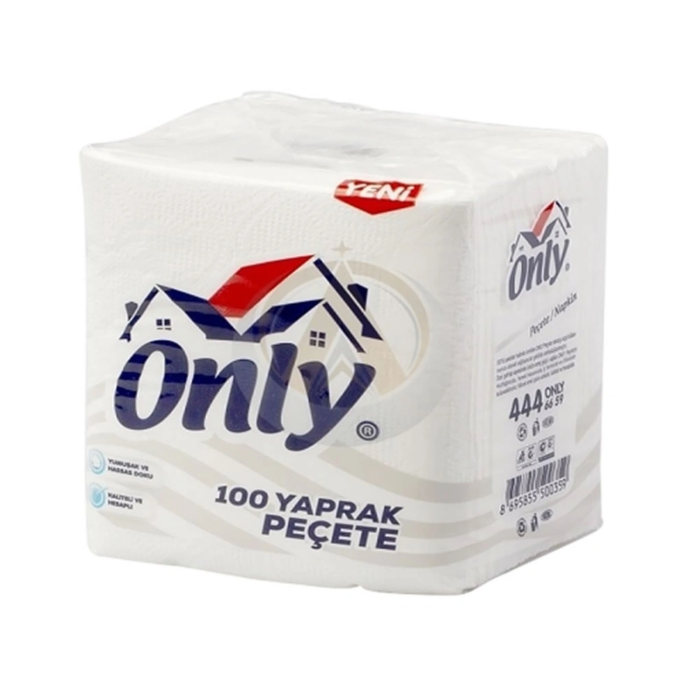 ( PEÇETE 100 LÜ (KARTON) ) PEÇETE 100'lü x 32 Paket 16 g/m² TEK KAT Kağıt Peçete