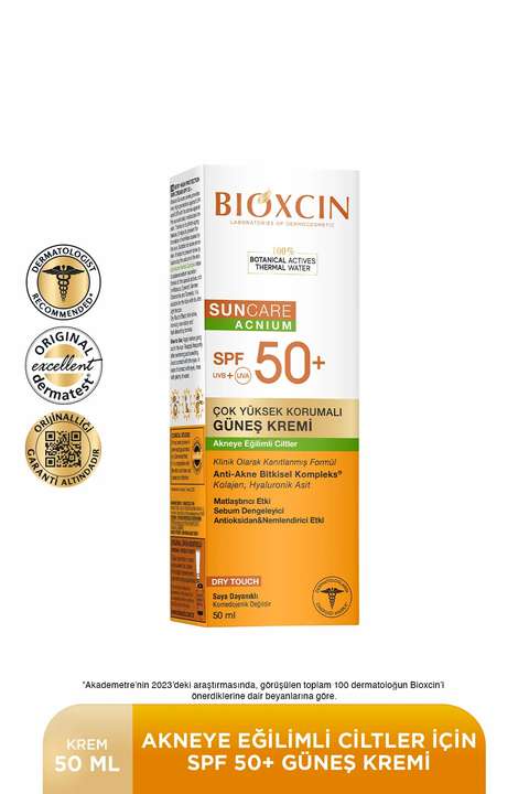 Sun Care Akneye Eğilimli Ciltler Için Güneş Kremi 50 Spf - Akne, Dry Touch, Mat