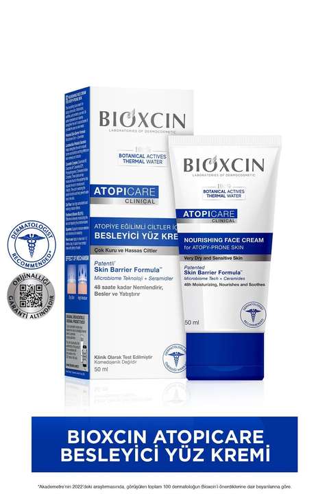 Atopicare Atopi Eğilimli Ciltler İçin Besleyici Yüz Kremi 50 Ml - Microbiome, Seramid