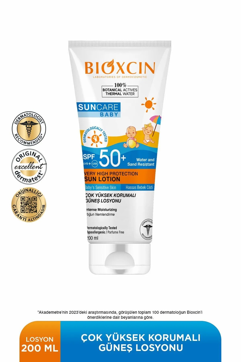 Sun Care Hassas Ciltler Için Çok Yüksek Korumalı Mineral Güneş Kremi Bebek 50 Spf 100 ml