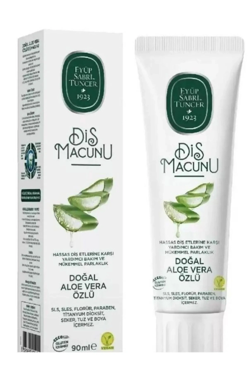 Doğal Aloe Vera Özlü Diş Macunu 90 Ml