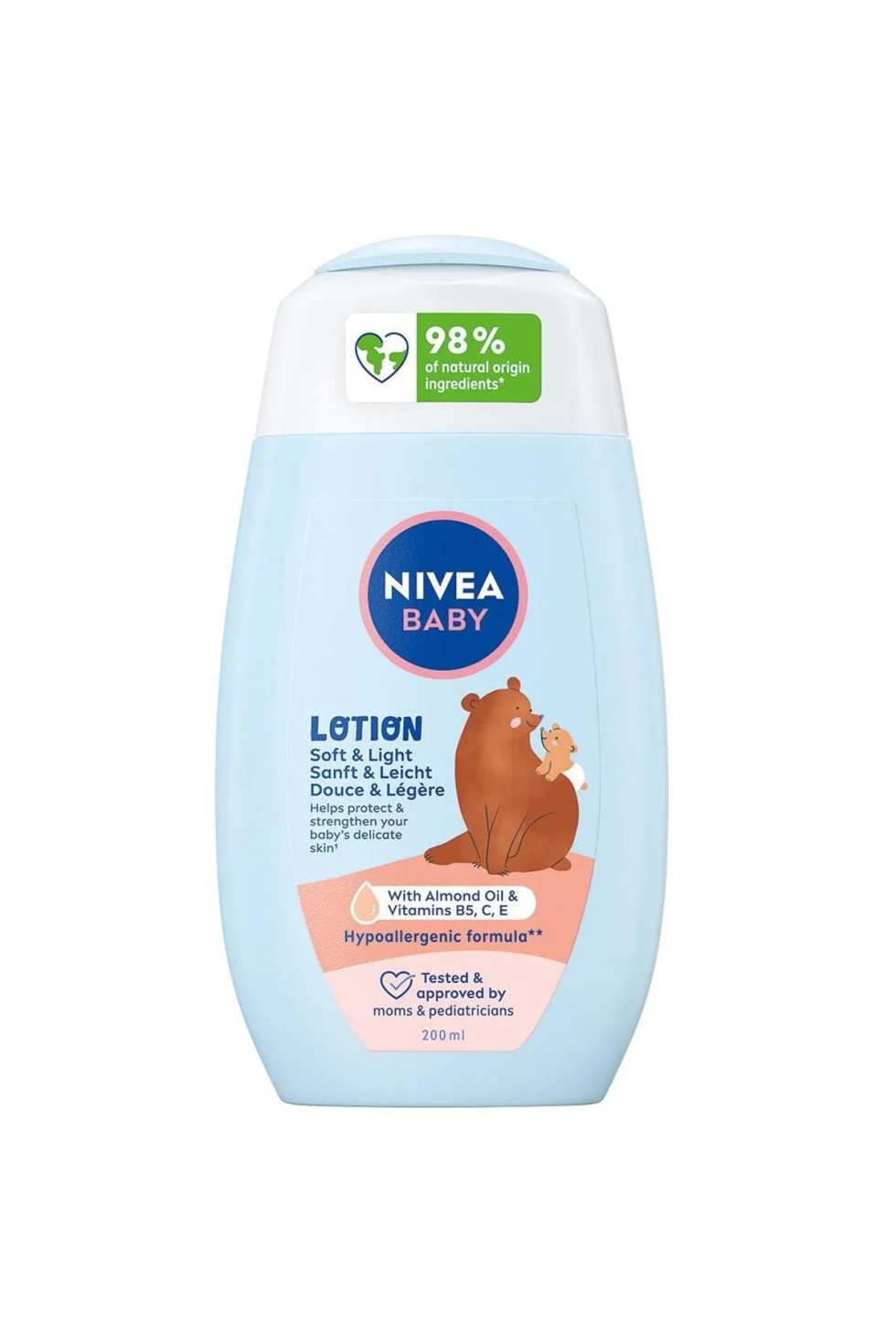 Baby Bebek Nemlendirici Losyon 200ml, 24 Saat Etkili Bakım ve Koruma, Hassas Cilt, Aloe Vera