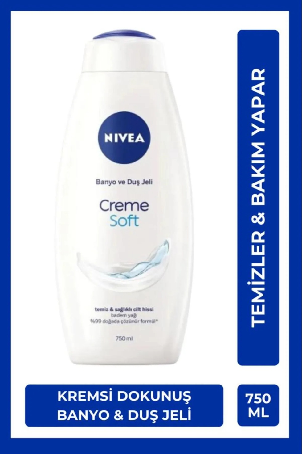 Creme Soft Kremsi Dokunuş Banyo Ve Duş Jeli 750ml,badem Yağı,vücut Nemlendirme,ekonomik Boy