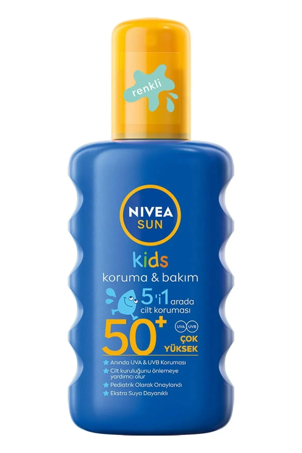 SUN Çocuklar İçin Güneş Koruyucu Vücut Spreyi 200ml, SPF50 Yüksek Güneş Koruyucu, Nemlendirici