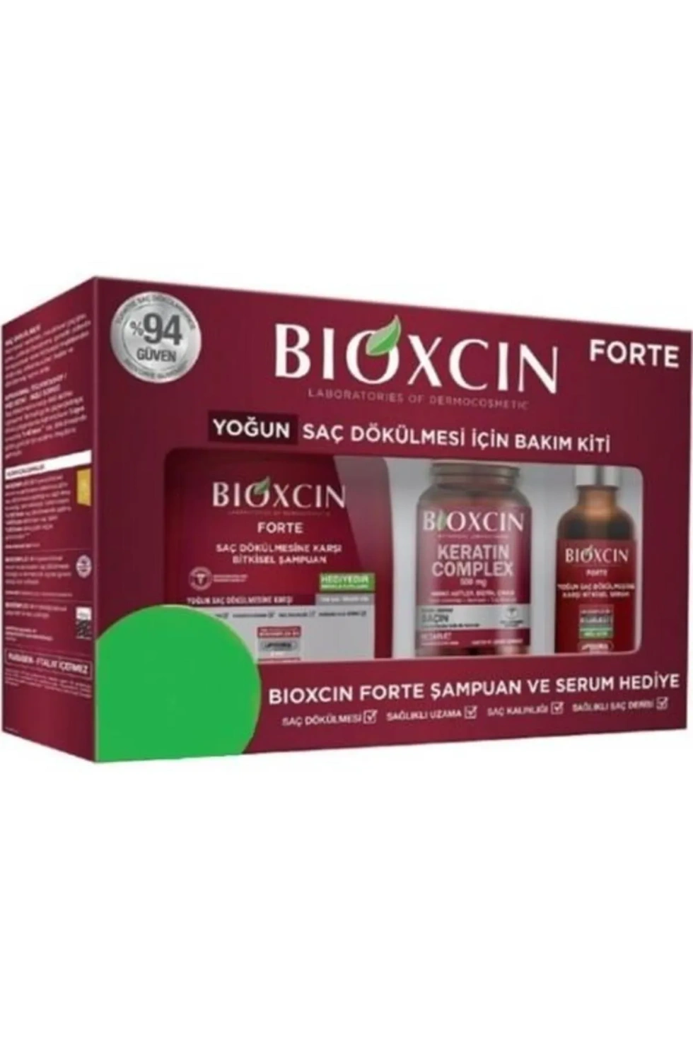 Forte Yoğun Bakım Kiti (Tablet-Şampuan-Serum) Yoğun Saç Dökülmesi Seti