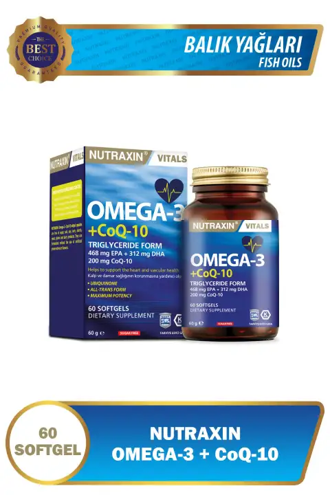 Omega-3 & Co Q-10 60 Softjel - EPA DHA Q10
