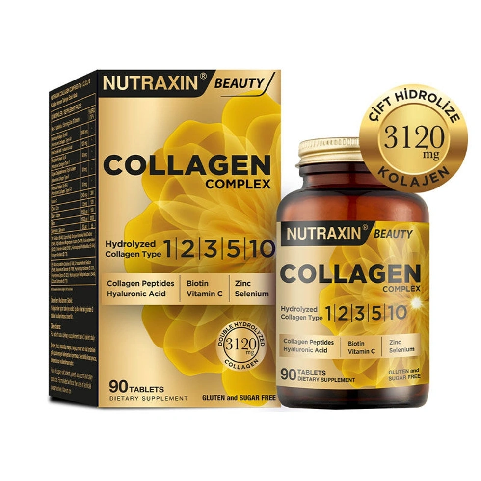 Collagen Beauty Complex 90 Tbl - Hidrolize Tip 1, 2, 3, 5, 10, Biotin, Zinc, Bakır, Hya,