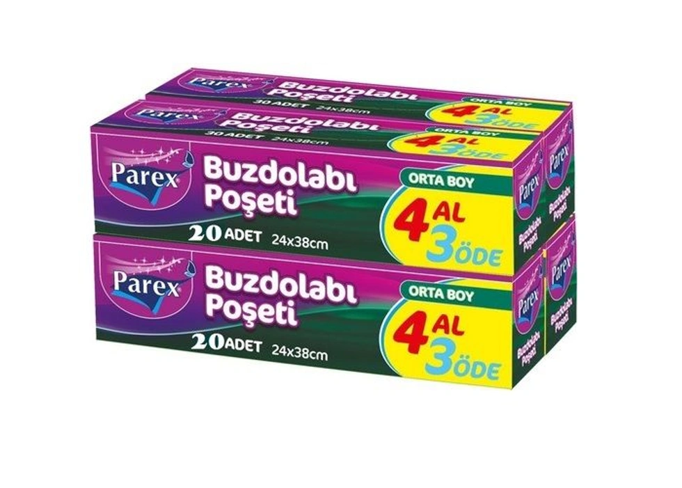 Buzdolabı Poşeti 4 Al 3 Öde Orta Boy