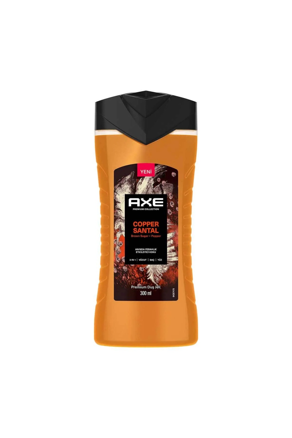 Premium Collection Duş Jeli Copper Santal 3 in 1 Vücut Saç Yüz 300 ml x2