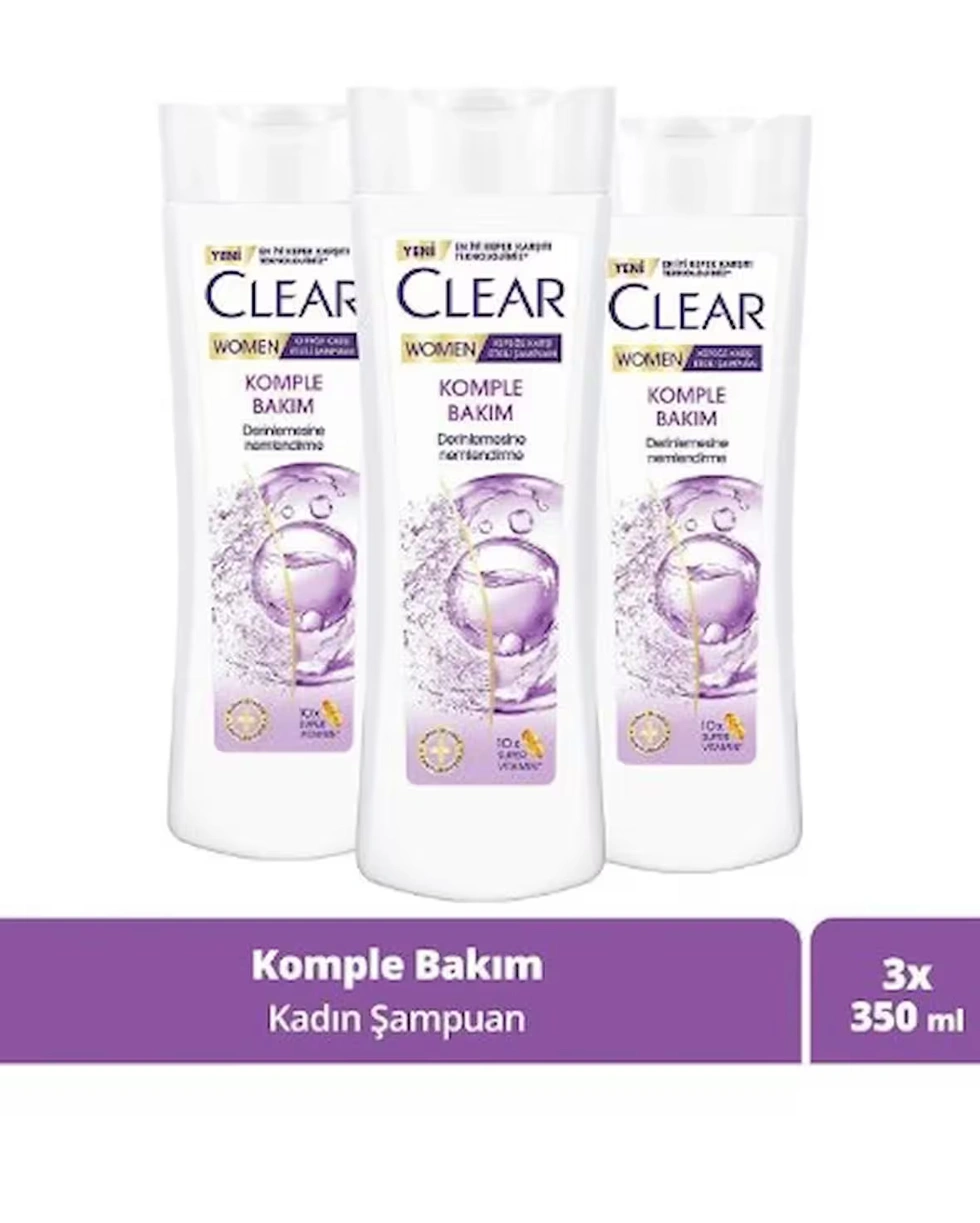Women Kepeğe Karşı Etkili Şampuan Komple Bakım 350 ml X3