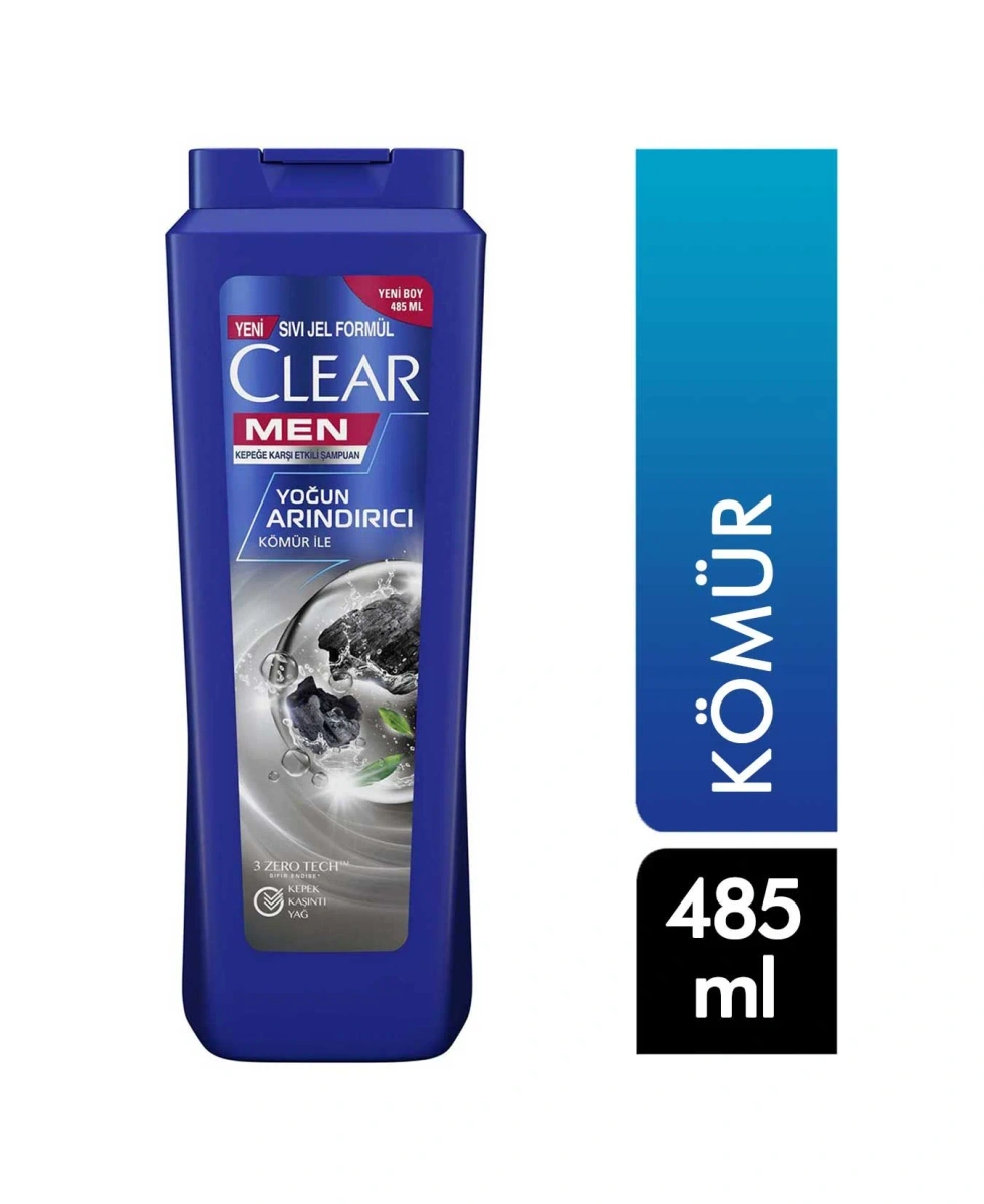 Men Kepeğe Karşı Etkili Şampuan Yoğun Arındırıcı Kömür İle 485 ml