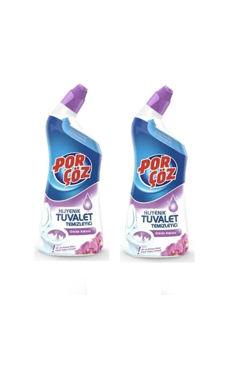Ekstra Güçlü Hijyenik Tuvalet Temizleyici Orkide Kokusu 750 ml X 2 Adet