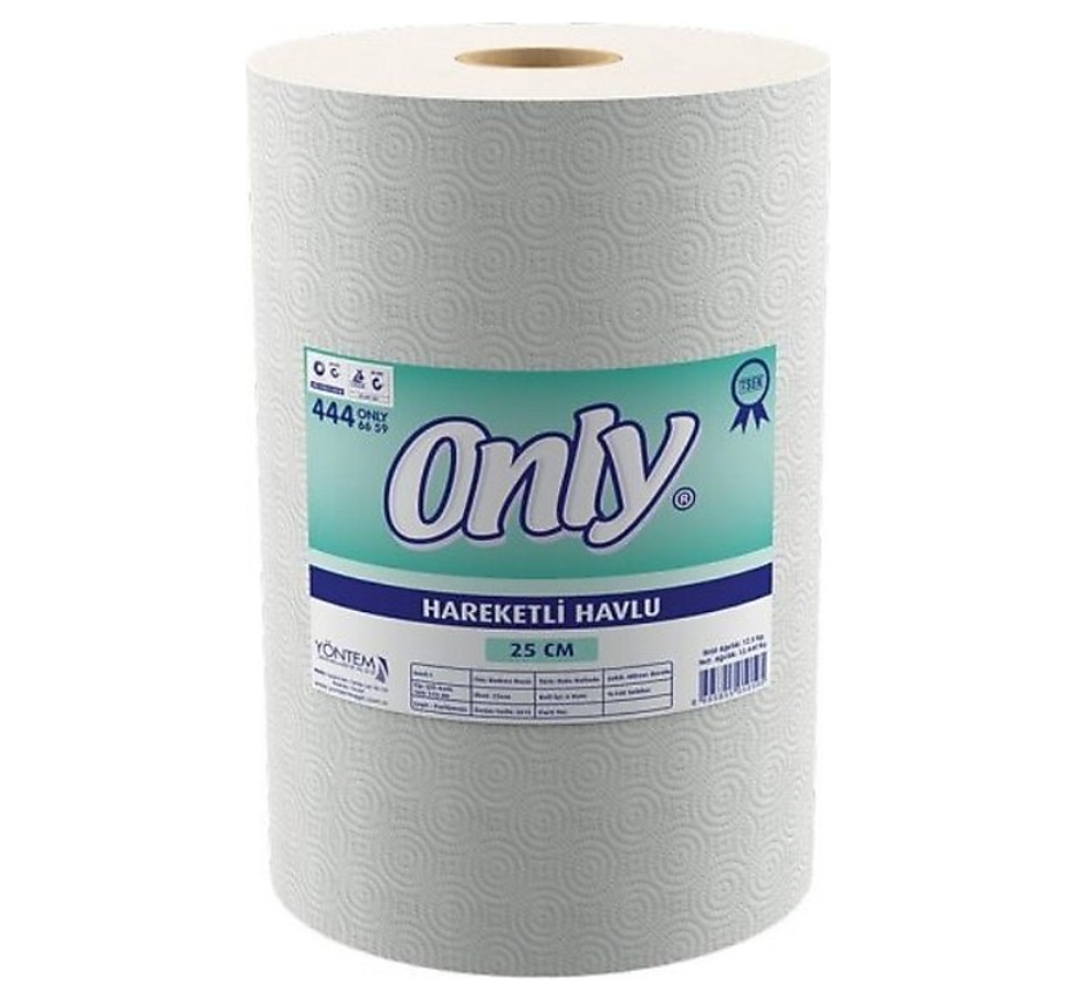 ( TEKNO HARK HAVLU 25CM 12,5KG ) 6 RULO 42 g/m² ÇİFT KAT Kağıt Havlu