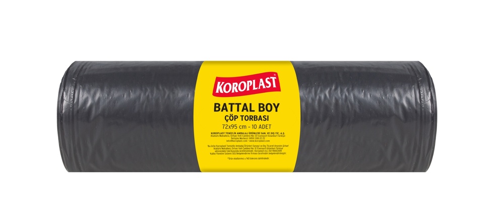 Profesyonel Battal Boy Çöp Torbası 10'lu