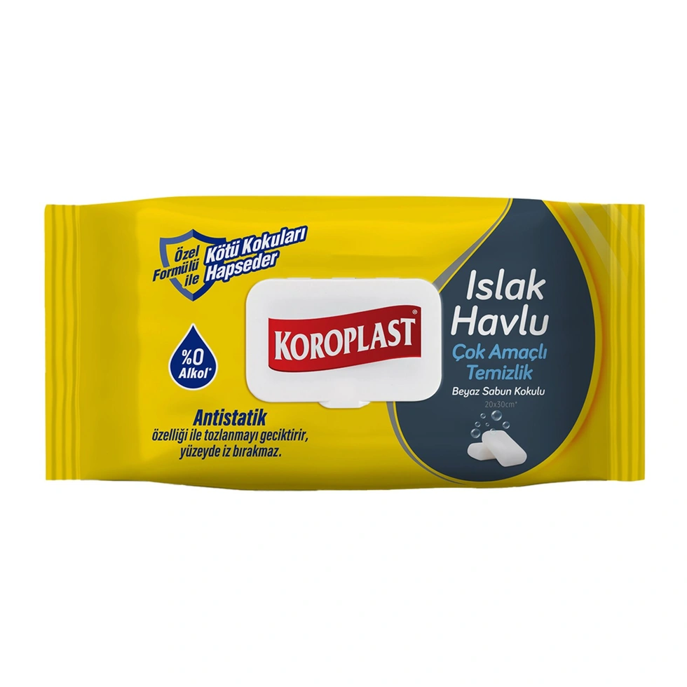 Beyaz Sabun Kokulu Islak Havlu 100lü