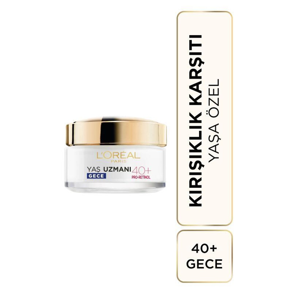 Paris Yaş Uzmanı 40+ Kırışıklık Karşıtı Sıkılaştırıcı Gece Kremi 50 ml
