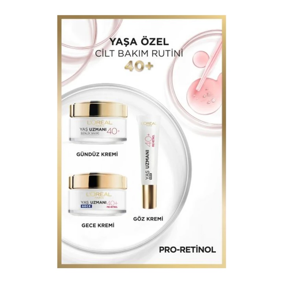 Paris Yaş Uzmanı 40+ Kırışıklık Karşıtı Sıkılaştırıcı Gece Kremi 50 ml
