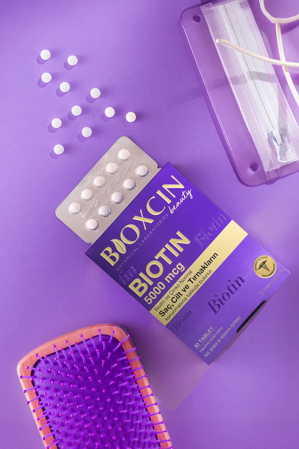 Biotin 5.000 Mcg 30 Tablet - Biotin + Çinko 15 Mg Saç Ve Tırnak Vitamini 2 li Avantaj Paket