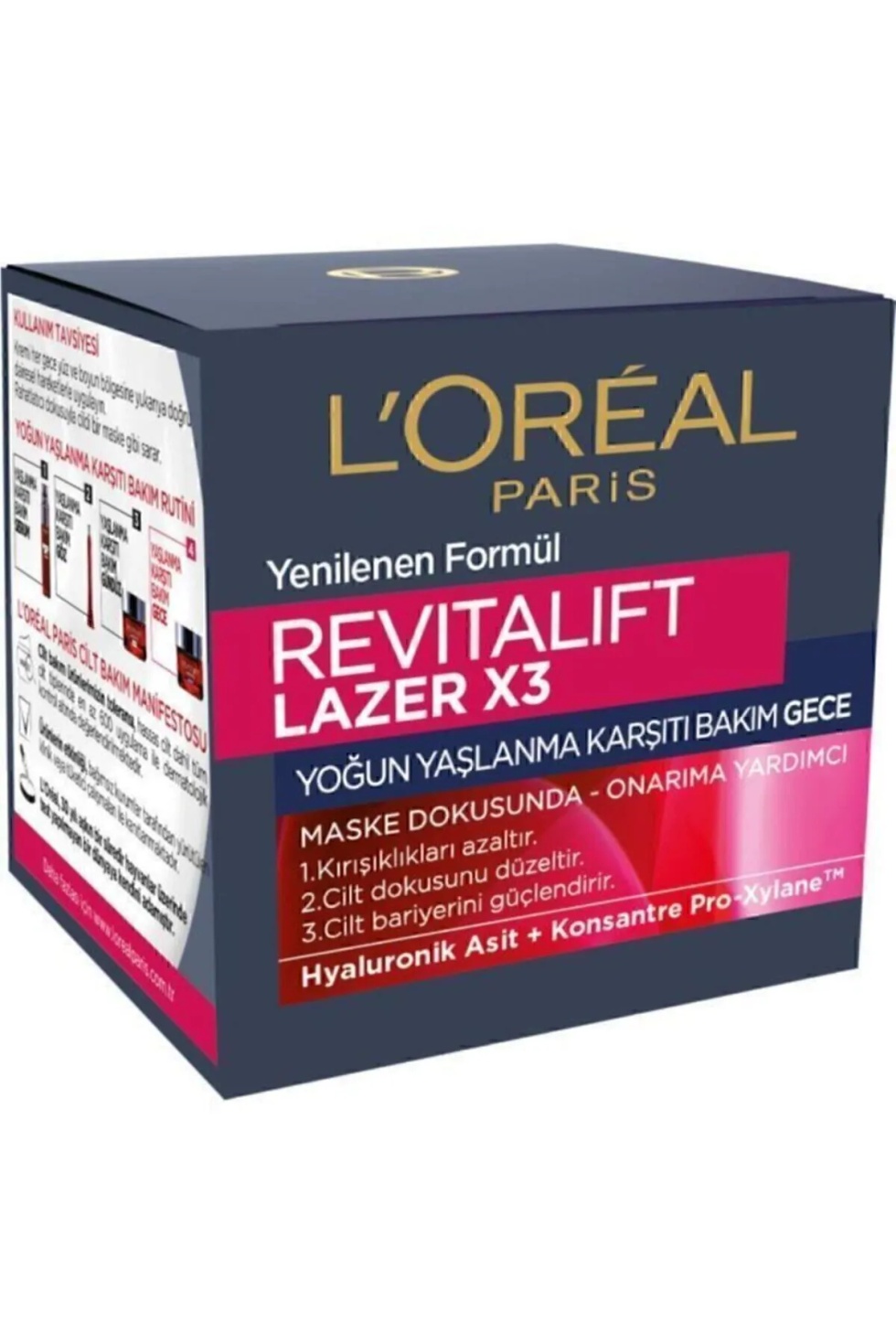 Paris Revitalift Lazer X3 Yoğun Yaşlanma Karşıtı Kremi Gece 50ml