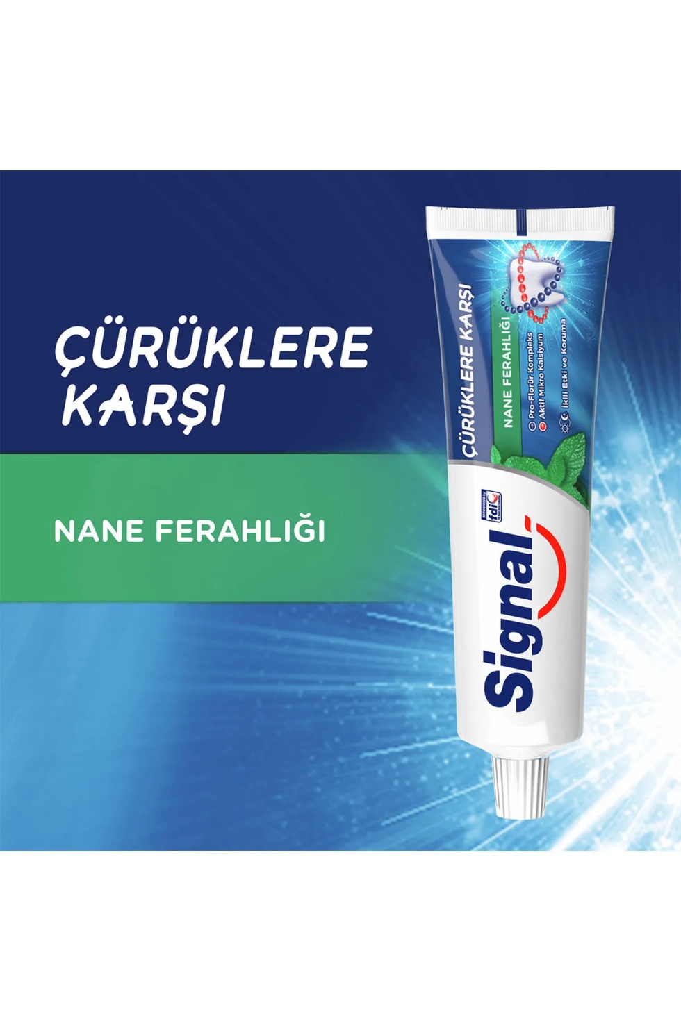 Çürüklere Karşı Diş Macunu 50Ml Nane Ferahlığı