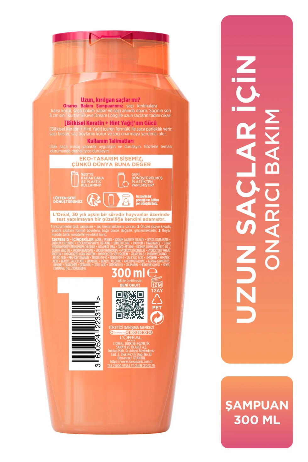Dream Long Onarıcı Bakım Şampuanı 300ml