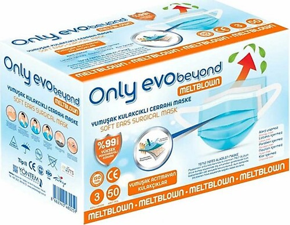 Evobeyond Melt.Cerh. Maske 20'li Beyaz