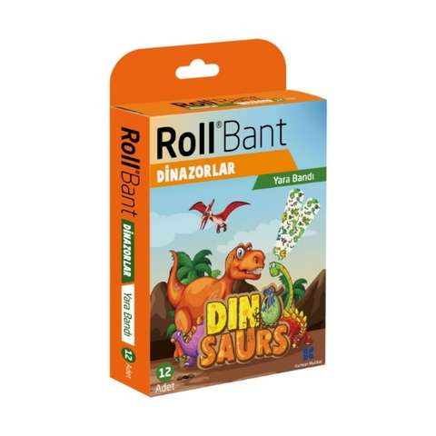 Rollbant Dinazorlar Yara Bandı 12 Adet